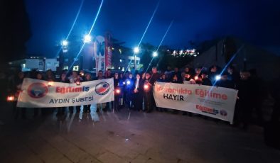 Eğitimciler karanlığa karşı alanlara çıkıyor