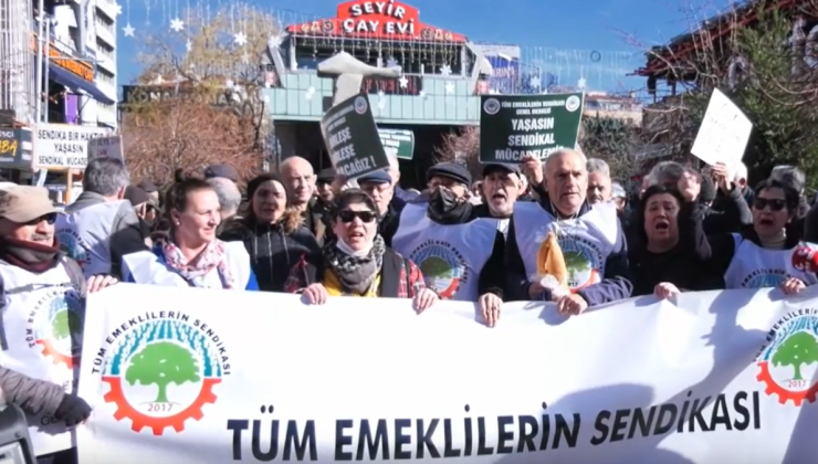 Emekliler sokağa indi: Sorun para değil…