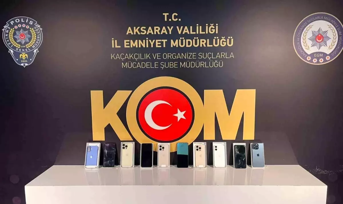 Aksaray’da Kaçak Telefon Operasyonu