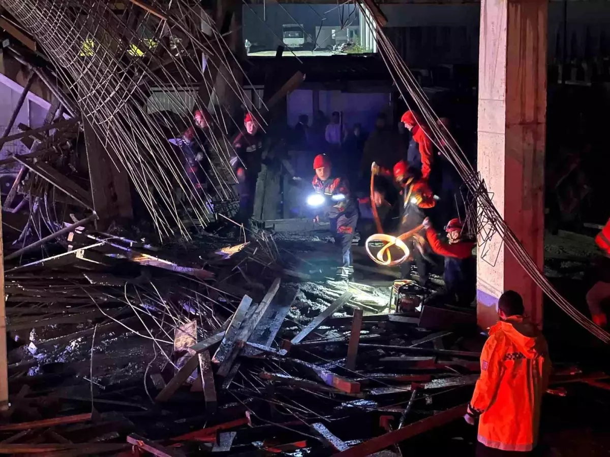 Trabzon’da İnşaat Iskelesi Çöktü: 3 İşçi Yaralı, Kayıp İşçi İçin Arama Çalışmaları Sürüyor