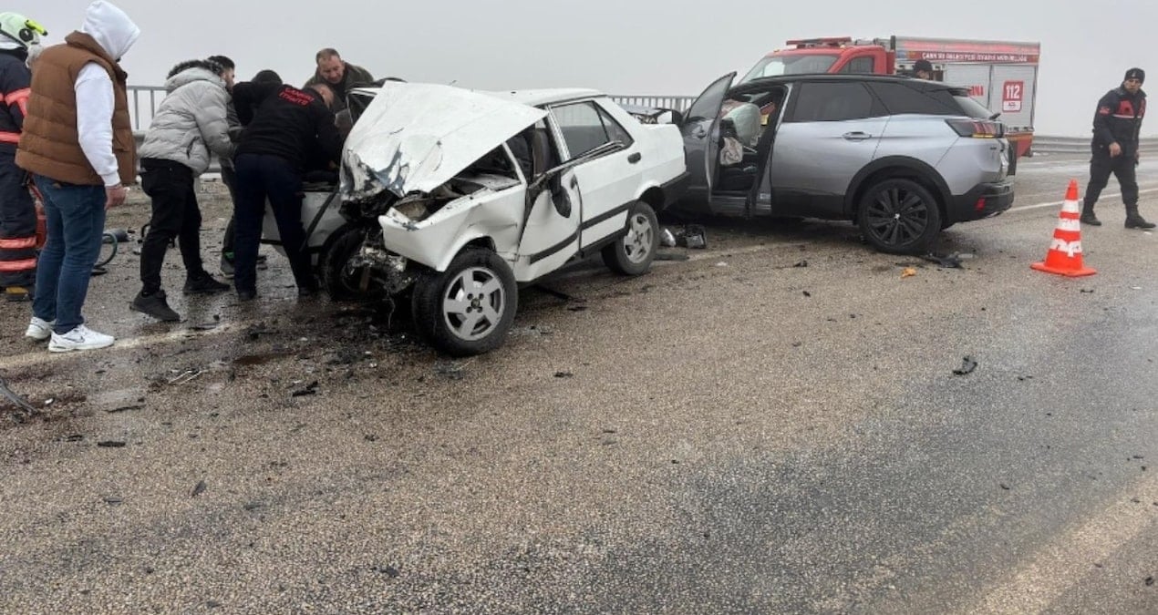 Çankırı’da otomobiller çarpıştı; 1 ölü