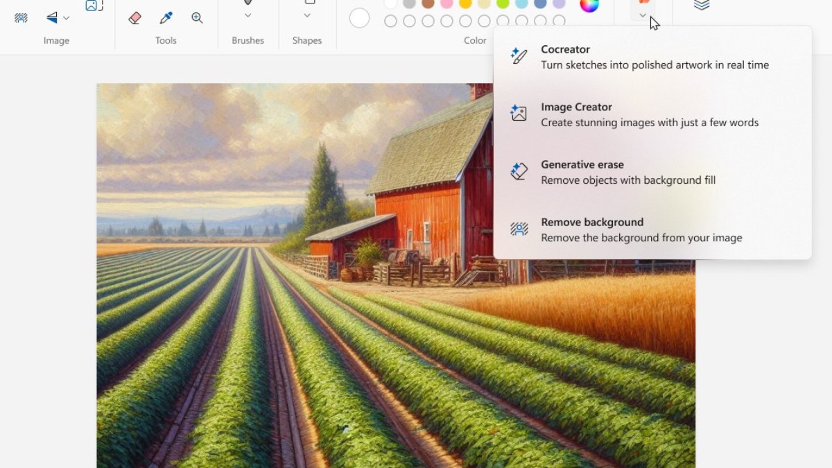 Microsoft’un yapay zekası Copilot, Paint uygulamasına geliyor